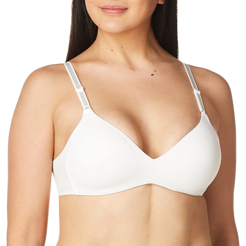 Warner's Women's Blissful Benefits NO Side Effects Smoothing Wirefree Bra, White, 34C - Image 1